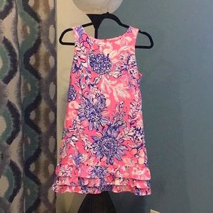 Lilly Pulitzer Marla romper Pink Tropics Sun Drenched Size 4